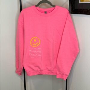 Vibrant Pink Women's Crew Neck Sweater